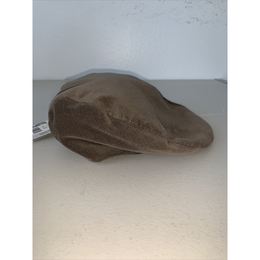 Hills Hats New Zealand Black Pinstripe Driving Flat Cap Hat Size L‎ Newsboy NWT